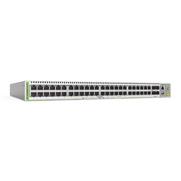 Switch PoE+ Administrable CentreCOM GS980M, Capa 3 de 48 puertos 10/100/1000Mbps + 4 SFP Gigabit, 740 W