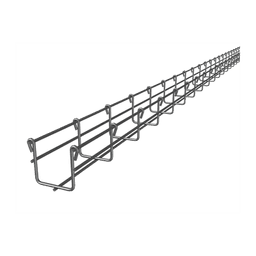 Charola Tipo Malla 54/50 mm, Acabado Electro Zinc, Hasta 43 Cables Cat6, Tramo de 3 Metros