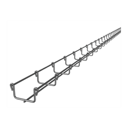 Charola Tipo Malla 33/50 mm, Acabado Electro Zinc, Hasta 26 Cables Cat6, Tramo de 3 Metros