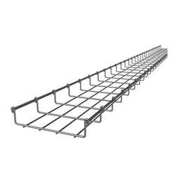 Charola Tipo Malla 33/200 mm, Acabado Electro Zinc, Hasta 105 Cables Cat6, Tramo de 3 Metros