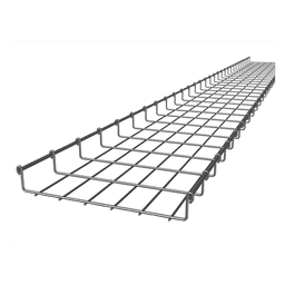 Charola Tipo Malla 33/300 mm, Acabado Electro Zinc, Hasta 158 Cables Cat6, Tramo de 3 Metros
