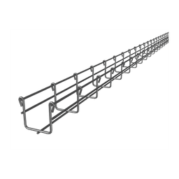 Charola Tipo Malla 66/50 mm, Acabado Electro Zinc, Hasta 53 Cables Cat6, Tramo de 3 Metros