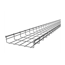 Charola Tipo Malla 66/250 mm, Acabado Electro Zinc, Hasta 263 Cables Cat6, Tramo de 3 Metros