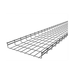Charola Tipo Malla 66/400 mm, Acabado Electro Zinc, Hasta 420 Cables Cat6, Tramo de 3 Metros