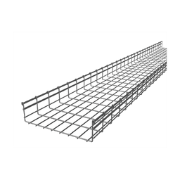 Charola Tipo Malla 116/400 mm, Acabado Electro Zinc, Hasta 738 Cables Cat6, Tramo de 3 Metros
