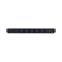 PDU Básico Para Distribución de Energía, Con 8 Tomas NEMA 5-15R Traseras y 2 Tomas 5-15R Frontales, 1UR, 15 Amp, 120 Vca