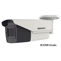 Bullet TURBOHD 4K (8Megapixeles) / Lente Mot. 2.7 a 13.5 mm / Potente IR EXIR de 80 mts / Exterior IP67 / 12 Vcc - 24 VCA / dWDR