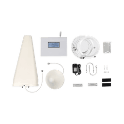 Kit Amplificador de Señal Celular DOBLE banda de frecuencia / Mejora las llamadas convencionales / Soporta los datos de las tecnologías 2G y 3G de TELCEL, AT&T y MOVISTAR / Puede cubrir hasta dos espacios de 300 m2 cada uno.