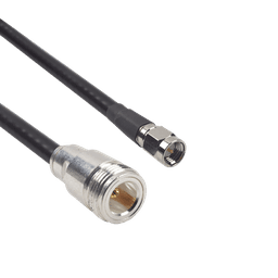 Cable LMR-240UF (Ultra Flex) de 60 cm con conectores N Hembra y SMA Macho.