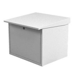 Gabinete para resguardo de baterías (hasta dos baterías PL110D12). Lámina Galvanizada.