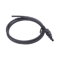 Cable Fotovoltaico 1.5 m, Negro, Calibre 10 AWG con Terminal MC4-H en un Extremo