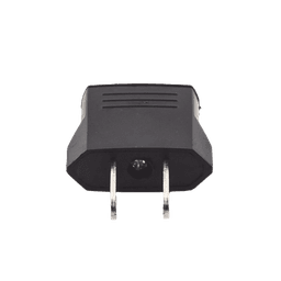 Adaptador de enchufe europea a americano, Calidad PREMIUM @ 6 A ; 110 - 250 Vca