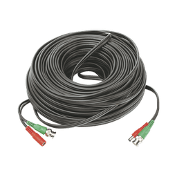 Cable coaxial ( BNC RG59 ) + Alimentación / SIAMÉS / 50 Metros / 100 % COBRE / Para Cámaras 4K  / Uso interior y exterior