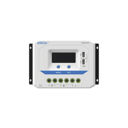 Controlador Solar de Carga PWM 12/24V 60 A, Salida USB, con Display