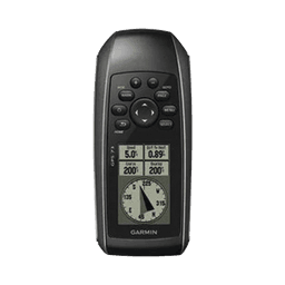 GPS portátil GPSMAP 73 con pantalla de cristal liquido, escala de 4 niveles de gris, hasta mil puntos de almacenamiento interno, sumergible y flotante.