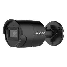 Bala IP 4 Megapixel / Color Negro / Lente 2.8 mm / 40 mts IR EXIR / Exterior IP67 / WDR 120 dB / PoE / Micrófono Integrado / Videoanaliticos (Filtro de Falsas Alarmas) / Metal / microSD / ACUSEARCH