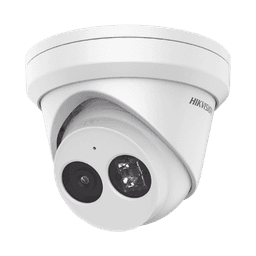 Turret IP 4 Megapixel / Lente 2.8 mm / 30 mts IR EXIR / Exterior IP67 / WDR 120 dB / PoE / ACUSENSE (Evita Falsas Alarmas) / Micrófono Integrado / Metal  / MicroSD / ONVIF / ACUSEARCH