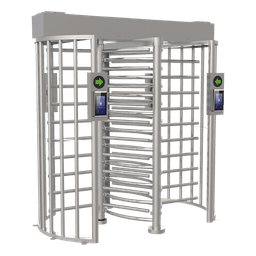 Torniquete DOBLE (2 Carriles) de Cuerpo Completo Bidireccional / Exterior / Acero Inoxidable SUS304 / 30 Personas por Minuto / Compatible con Reconocimiento Facial (Terminal no Incluida)