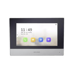 Monitor IP WiFi Touch Screen 7" para Videoportero IP  / Vídeo en Vivo / PoE Estándar / Apertura Remota / Llamada Entre Monitores / Audio de dos vías / Policarbonato