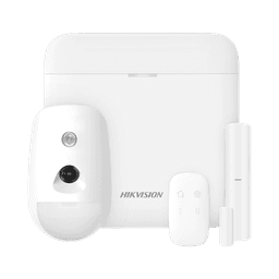 (AX PRO) KIT de Alarma AX PRO con GSM (3G/4G) / Incluye: 1 Hub / 1 Sensor PIR con Cámara / 1 Contacto Magnético / 1 Control Remoto / WiFi / Compatible con Hik-Connect P2P