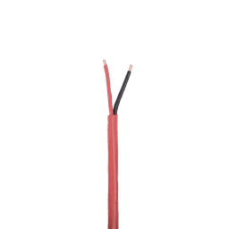 Bobina de 305 Metros de Alambre / 2 x 18 AWG / Tipo FPLR-CL3R, FT4 / Color Rojo / Resistente a la Intemperie para Aplicaciones en Sistemas de Detección de Incendio y Sistemas de Evacuación