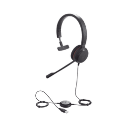 Jabra Evolve 20 Mono con conexión USB, micrófono con cancelación de ruido de ultima generación, configuración Plug and Play (4993-829-209)