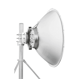 Antena parabólica 4 ft para radio B11 y AF11, ganancia de  41 dBi, conector guía de onda, Alto aislamiento al ruido en enlaces vecinos, 10.1-12 GHz, Montaje de acero inoxidable incluido 