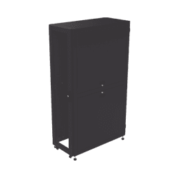 Gabinete Profesional para Telecomunicaciones de 45UR, 1200 mm Profundidad, Incluye 2 Organizadores Verticales de 45 Unidades de Rack