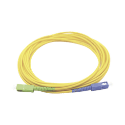 Jumper de Fibra Óptica Monomodo SC/UPC-SC/APC Simplex, color amarillo 3 metros