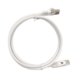 Patch Cord Cat6A 10G blindado 0.5M ( 1.64 ft ) Blanco