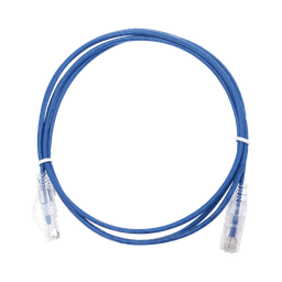 Cable de Parcheo Slim UTP Cat6 - 1.5 m Azul Diámetro Reducido (28 AWG)