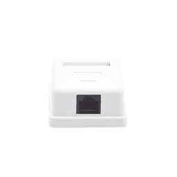 Caja de pared con 1 puerto Keystone, incluye Jack Cat5e