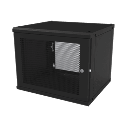 Gabinete de Pared Fijo, Puerta Perforada, con Rack de 19in, 9 Unidades de Rack