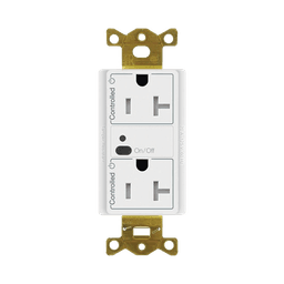 Receptáculo con señal inalámbrica ClearConnect Lutron VIVE / 20 A, control inteligente en 1 conector.