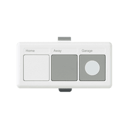 (RadioRA2) Control remoto para iluminación y puertas de garage, uso en visera de automóvil, integrelo con RRDVCRXWH