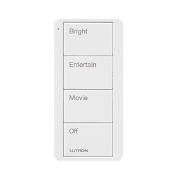 Control inalambrico PICO, 4 botones para con escenas ya predefinidas y grabado.