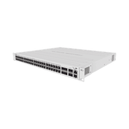 Cloud Router Switch 48 puertos PoE 802.3af/at Gigabit, 4 puertos SFP+ 10G, 2 puertos QSFP+ 40G, Montaje en Rack