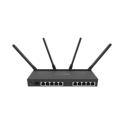 Router con Wi-Fi 4x4 MU-MIMO, hasta 2 watts de potencia, antenas de 3 dBi, 10 puertos Gigabit, 1 Puerto SFP+