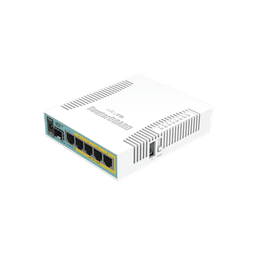 (hEX PoE) Routerboard 5 puertos Gigabit Ethernet PoE 802.3at, 1 Puerto USB