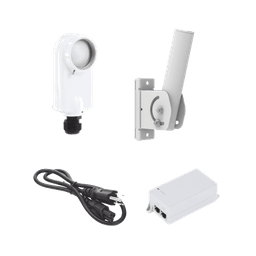 Kit de radio C5X, rango de frecuencia extendida (4.9 a 6.4 GHz),  incluye inyector POE, cable de alimentación y montaje universal para tubo o poste