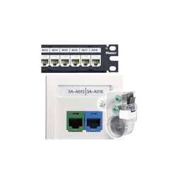 Casete de 75 Etiquetas Sin Adhesivo, para Patch Panel o Face Plate, Para Identificación de 4 Puertos, Color Blanco