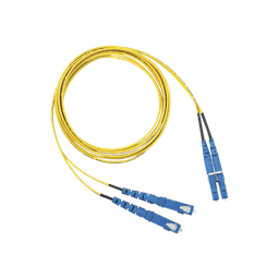 Jumper de Fibra Optica Monomodo 9/125 OS2, LC-SC Duplex, OFNR (Riser), Color Amarillo, 3 Metros