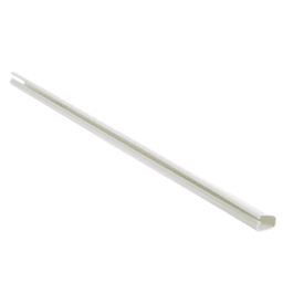 Canaleta LD5 de PVC rígido, con cinta adhesiva para instalación sin herramientas, 26 x 15 x 1828.8 mm, Color Blanco