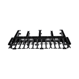 Organizador de Cables Horizontal NetManager de Alta Densidad, Doble (Frontal y Posterior), Para Rack de 19in, 1UR