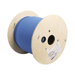 Bobina de Cable Blindado F/UTP de 4 Pares, Cat6A, Soporte de Aplicaciones 10GBase-T, LSZH (Libre de Gases Tóxicos), Color Azul, 305m