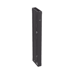 Organizador Vertical PatchRunner™, Doble (Frontal y Posterior), Para Rack Abierto de 45 Unidades, 6in de Ancho, Color Negro