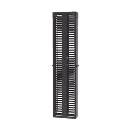 Organizador Vertical PatchRunner™, Doble (Frontal y Posterior), Para Rack Abierto de 45 Unidades, 8in de Ancho, Color Negro