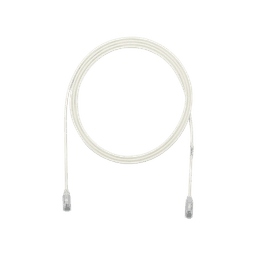 Cable de Parcheo TX6, UTP Cat6, Diámetro Reducido (28AWG), Color Blanco Mate, 1ft 