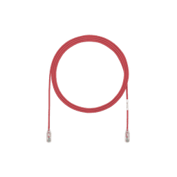 Cable de Parcheo TX6, UTP Cat6, Diámetro Reducido (28AWG), Color Rojo, 5ft 