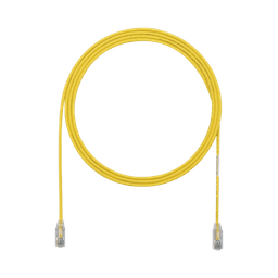 Cable de Parcheo TX6, UTP Cat6, Diámetro Reducido (28AWG), Color Amarillo, 5ft 